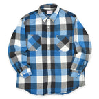1970's~ BIGMAC BLOCK PLAID FLANNEL SHIRT... LARGE