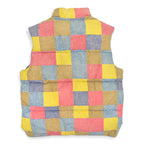 〜1980's PRINT PATCHWORK REVERSIBLE GOOSE DOWN VEST ...