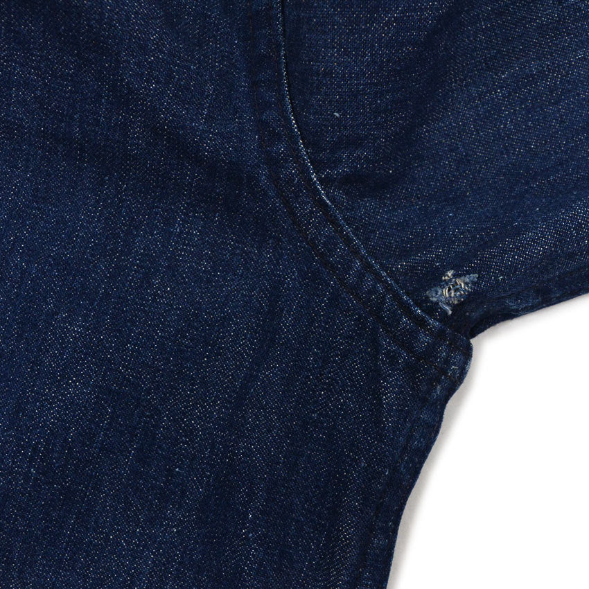 1940's U.S.NAVY WW2 SHAWL COLLAR DENIM JACKET BACK PAINT DARK ...