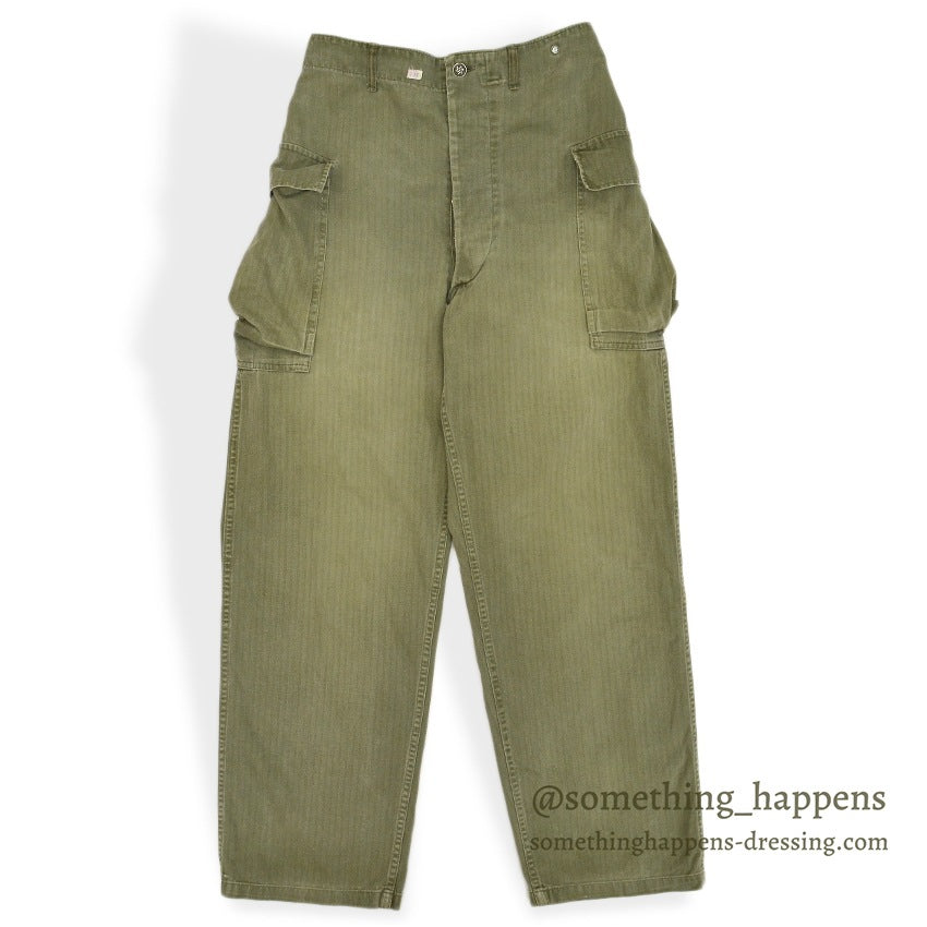 1940's U.S.ARMY WW2 M-43 HBT PANTS ... W29 L31