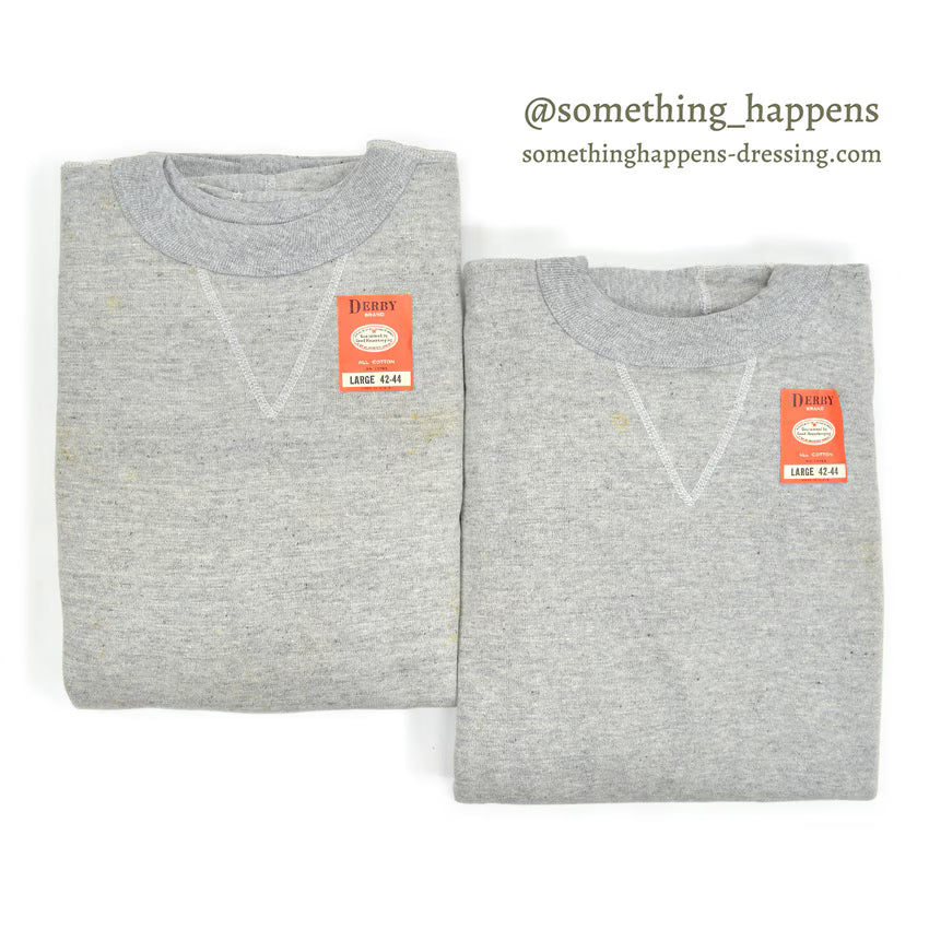 〜1960's DEADSTOCK DERBY BRAND SINGLE V ALL COTTON SWEAT SHIRT 1 ... L