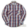 1970's〜 FIVE BROTHER PLAID FLANNEL SHIRT ... M