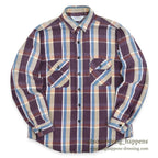 1970's〜 FIVE BROTHER PLAID FLANNEL SHIRT ... M