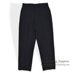 1970's U.S.G.I. BLACK TROUSERS, MEN'S, POLYESTER/WOOL TROPICAL ... 32R