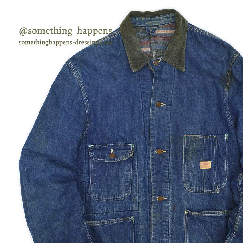 ~1960's HERCULES DENIM COVERALL BLANKET ... Fits like 42