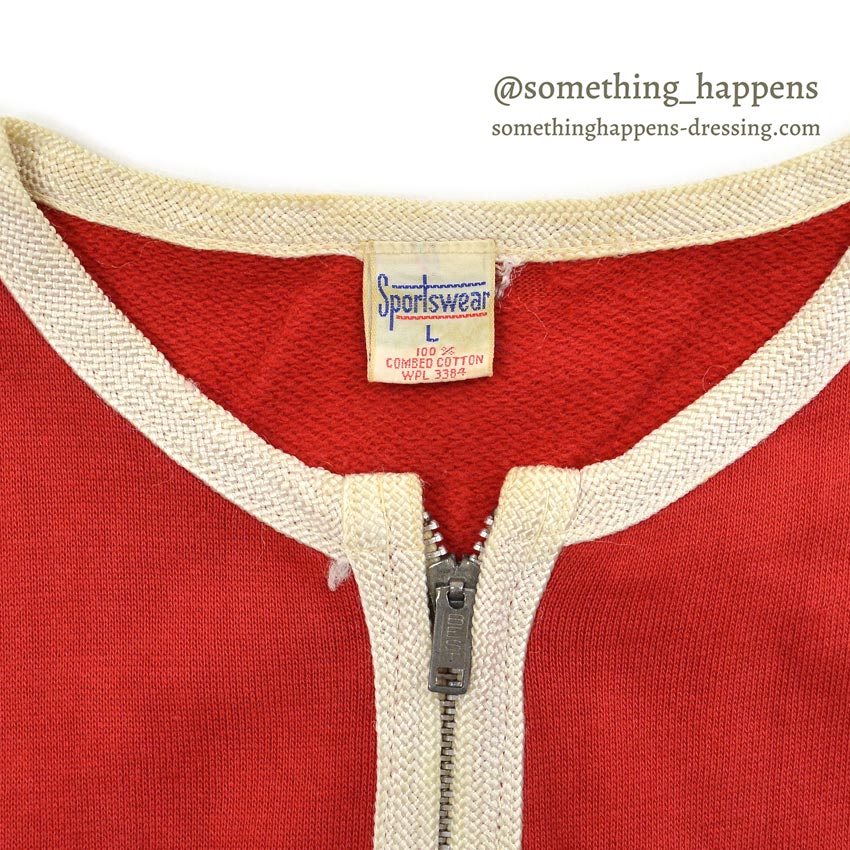 1960's SPORTSWEAR ZIP UP SWEAT SHIRTS...L