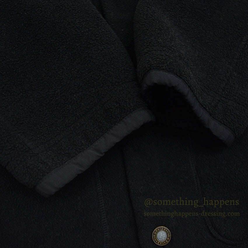 1990's PATAGONIA SYNCHILLA SHEARLING COAT BLACK ... L