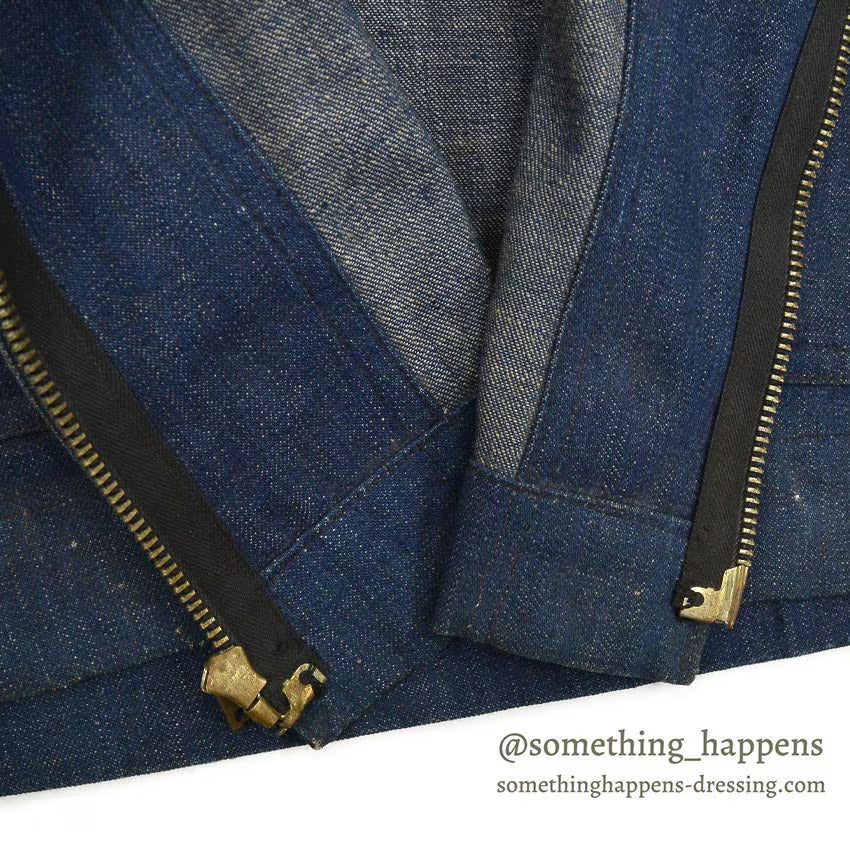 1940's U.S.NAVY WW2 SHAWL COLLAR DENIM JACKET SHOOTING CUSTOMIZED ... 42