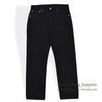 DEADSTOCK Levi's 501 BLACK DENIM PANTS Made in COLOMBIA... W33 L32