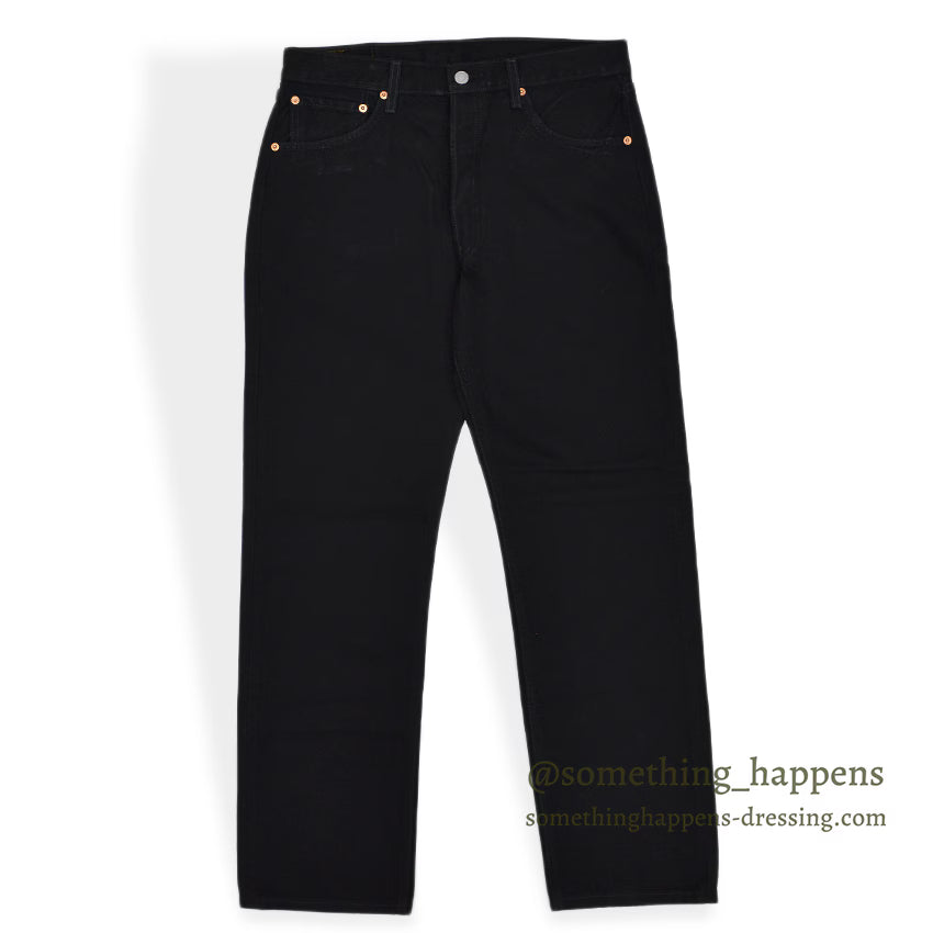 DEADSTOCK Levi's 501 BLACK DENIM PANTS Made in COLOMBIA... W33 L32