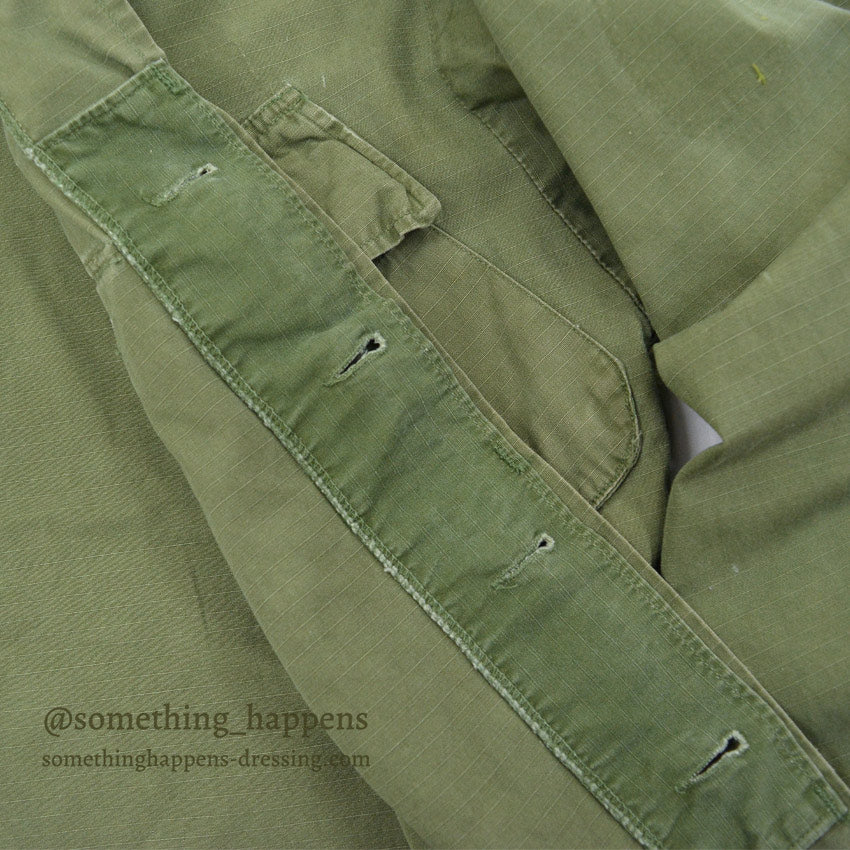 1960's USARMY JUNGLE FATIGUE JACKET...X-SMALL-SHORT