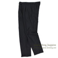 1960's~ EURO BLACK WOOL SLACKS...W32 L31