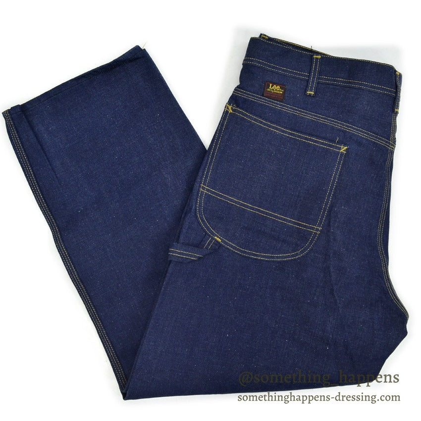 1960's~ DEADSTOCK Lee 191-Z JELT DENIM PAINTER PANTS... W38 L29