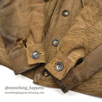 〜1970's BROWN LEATHER JACKET ...