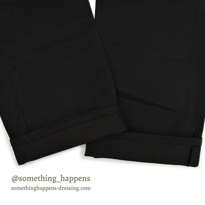 1970's~ DEADSTOCK Lee RIDERS 200 BLACK COTTON TWILL PANTS... W34/L34