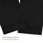 1970's~ DEADSTOCK Lee RIDERS 200 BLACK COTTON TWILL PANTS... W34/L34