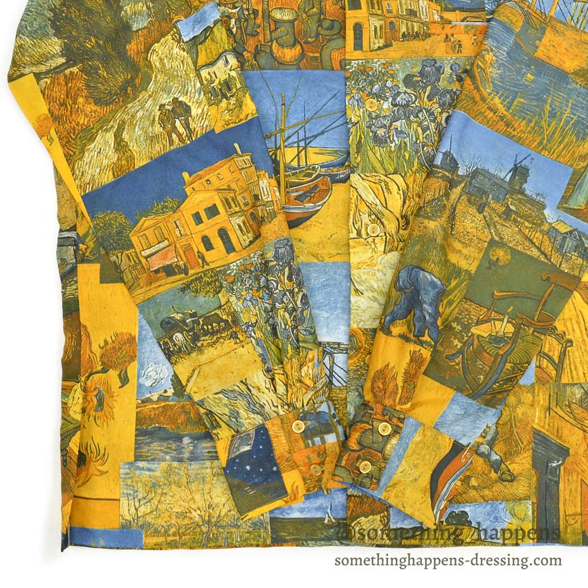 1970's SEARS ゴッホ ART PRINT L/S SHIRT ...