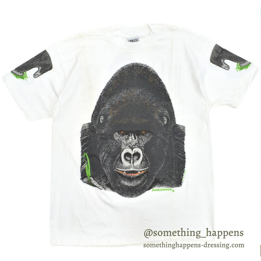 1990's DEADSTOCK ONEITA ZOOSLOOSE ゴリラ T-SHIRT ... XL
