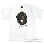 1990's SCREEN STARS BEST NEWFOUNDLAND DOG PRINT T-SHIRT ... L