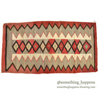 c.1940's NAVAJO RUG DIAMONDS & ZIGZAG PATTERN... 174cm/93cm