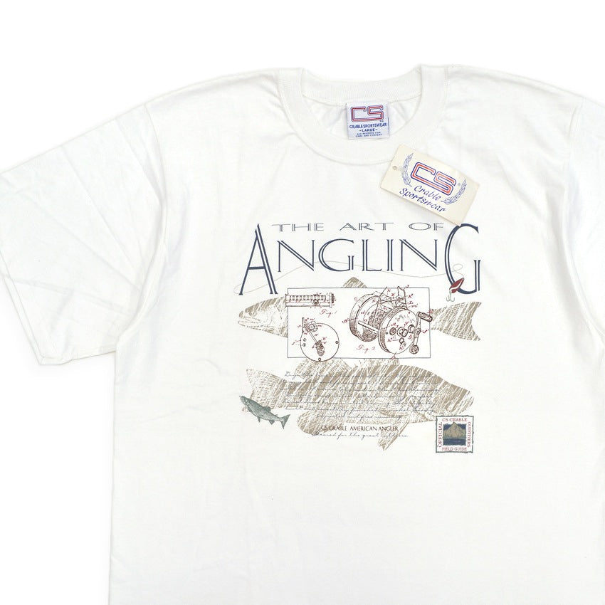 1990's DEADSTOCK CS THE ART OF ANGLING PRINT T-SHIRT ... L