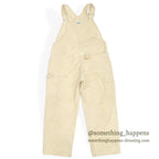 1970s Lee Off-White Overalls, No Wash, Mint... W39/L33