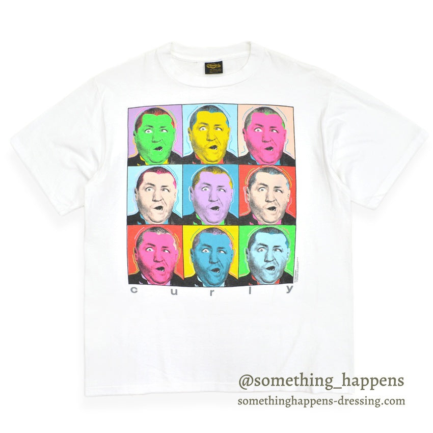 1990's CHANGES CURLY Andy Warhol PRINT T-SHIRT ... XL