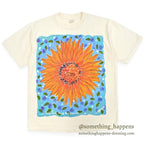 1990's ...IN COTTON SUNFLOWER ART BIG PRINT T-SHIRT ... L/XL