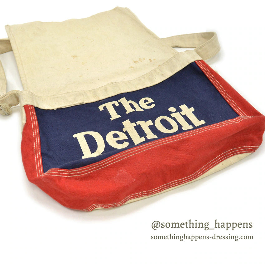 1960's~ The Detroit News NEWS PAPER BAG... SMALL