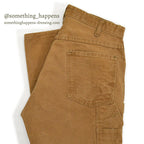1970's CARHARTT BROWN DUCK WORK PANTS... W31/L27