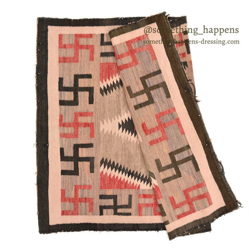 c.1930's NAVAJO RUG WHIRLING LOGS SWASTIKA... 155cm/110cm
