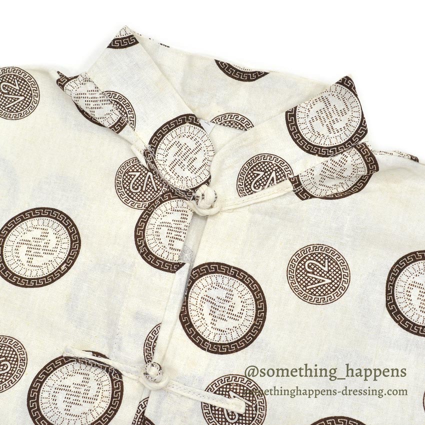 〜1990's DEADSTOCK GRECIAN PRINT S/S SHIRT ...