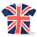 1990's FRUIT OF THE LOOM UNION JACK ALL OVER PRINT T-SHIRT ... XL