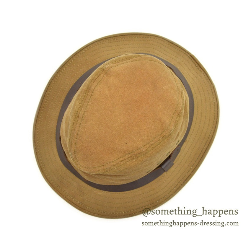OLD FILSON TIN CLOTH PACKER HAT TAN... XL