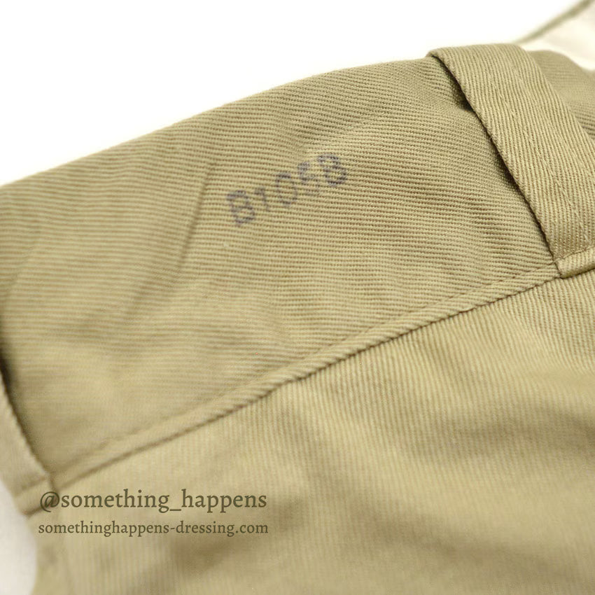 1960's USARMY TROUSERS, MEN'S, COTTON UT 8.2 OZ. KAHKI SH-1 ... W31/L30