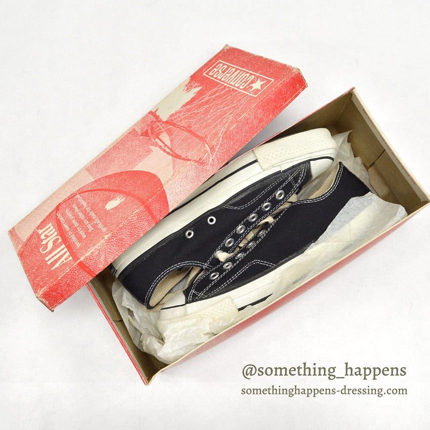 1970's DEADSTOCK CONVERSE CHUCK TAYLOR LO BLACK OX... 7