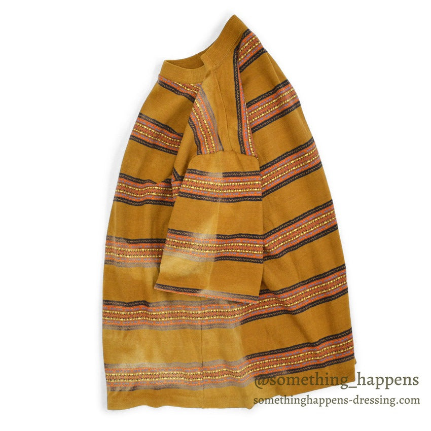 1960's FIRE & RAIN BY JANTZEN JACQUARD T-SHIRT FADED ... L