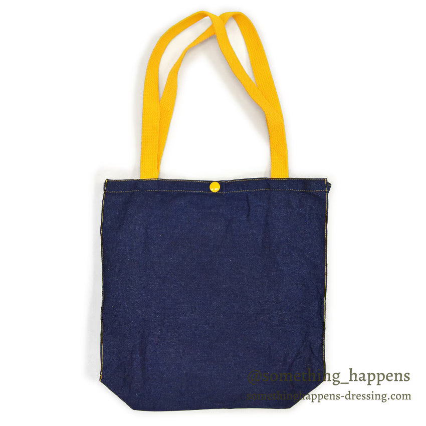 1990's LIZ LAUTER SUN FLOWER DENIM TOTE BAG ...