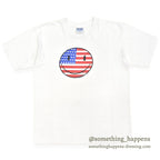 1990's GILDAN WILD OATS USA SMILE PRINT T-SHIRT ... L