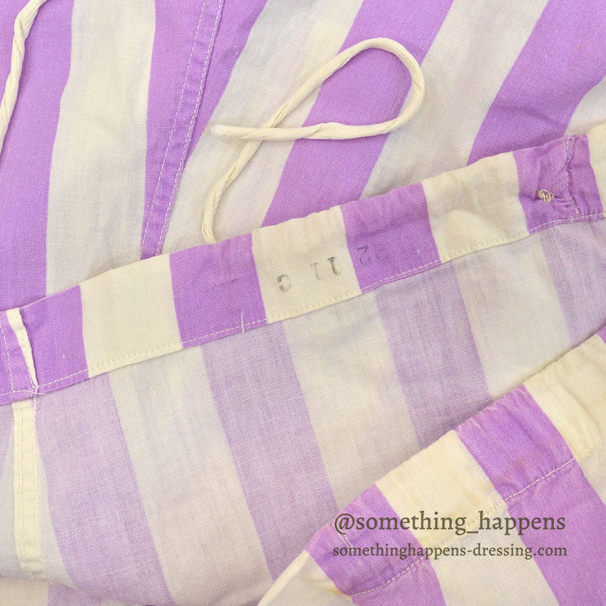 1930's〜 REID AND FORT PURPLE / WHITE PAJAMA SHIRT & PANTS ...