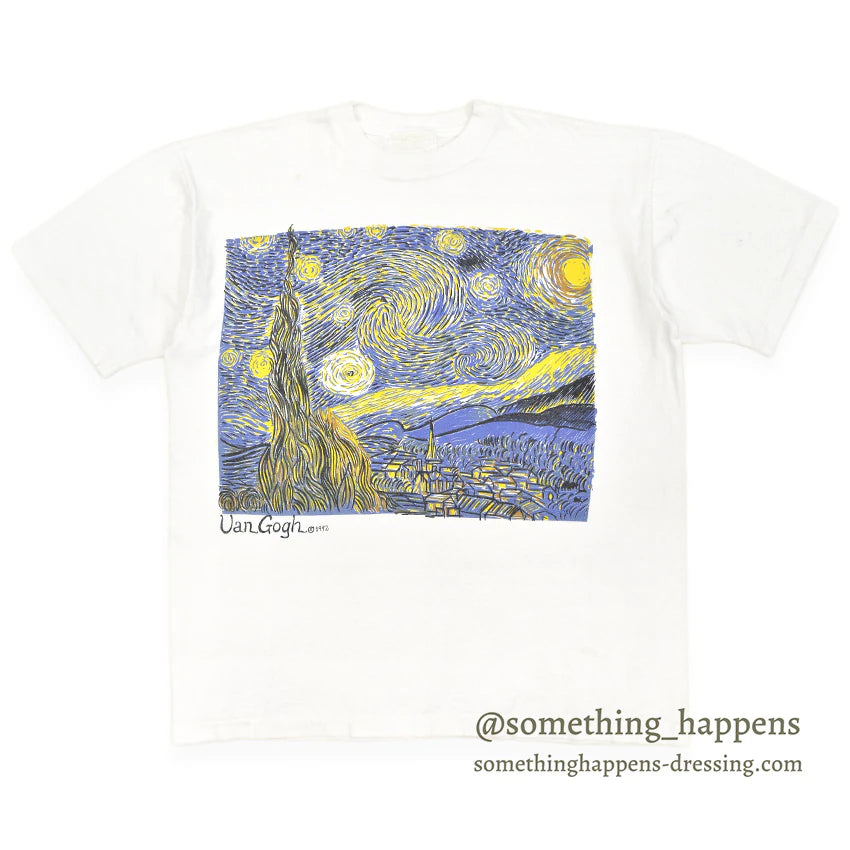1990's Van Gogh THE STARRY NIGHT ART PRINT T-SHIRT... Fits like L
