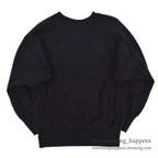 1990's CHAMPION PLAIN BLACK REVERSE WEAVE SWEAT SHIRT ... SMALL