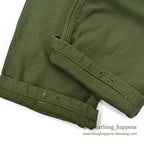 1960's U.S.ARMY TROUSERS, MAN'S COTTON SATEEN OG-107, TYPE-I 2 ... W32/L31