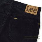 1980's Lee 200 CORDUROY PANTS BLACK MINT... W32/L30