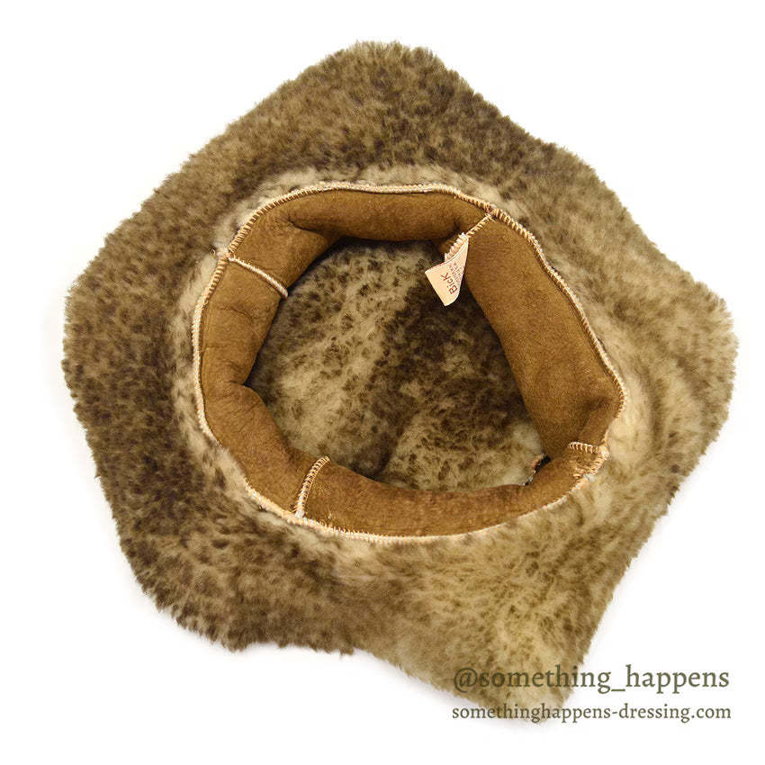 1980's~ BICK HAND MADE SHEARLING HAT MINT...L