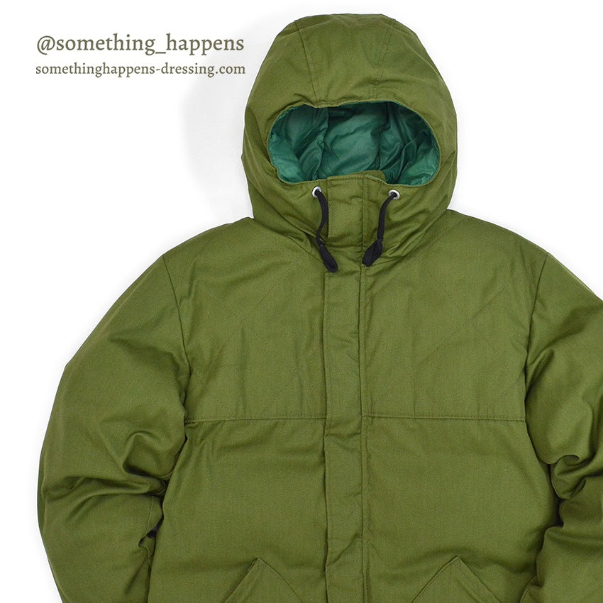 1970's 10X OLIVE GREEN HUNTING DOWN COAT...S