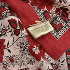 1980's DEADSTOCK BANANA REPUBLIC SAFARI & TRAVEL BANDANA RED...