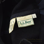 1980's~ LLBEAN ALL BLACK WOOL CAP - MADE IN ITALY - ... L