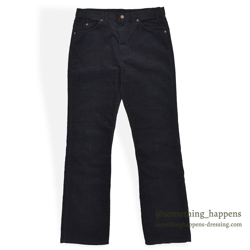1990's Levi's 517 BOOT CUT CORDUROY PANTS BLACK MINT... W34/L34