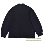 1940's CHAMPION 'P' DARK NAVY WOOL CARDIGAN COAT ... Fits like XL